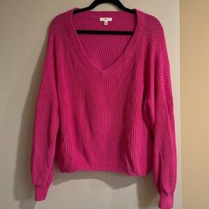 Bp pink v neck sweater